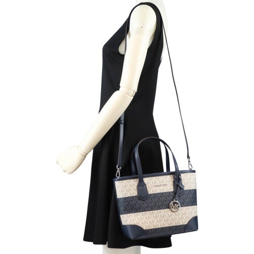 マイケルコース ハンドバッグ レディース Eva XS Signature Logo Convertible Crossbody ネイビー MICHAEL KORS 35S6SV0T0I NAVY