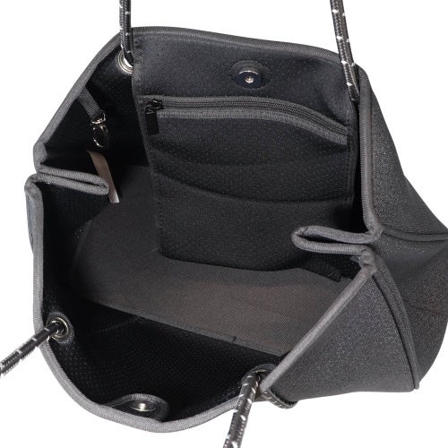 ウィローベイ ショルダーバッグ レディース Daydreamer Neoprene Tote ブラック WILLOW BAY 1016 Black Denim