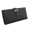 エルメス ベアンスフレ エプソン ブラック シルバー金具 G刻印 HERMES Bearn Soufflet