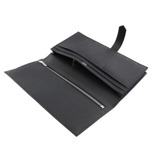 エルメス ベアンスフレ エプソン ブラック シルバー金具 G刻印 HERMES Bearn Soufflet