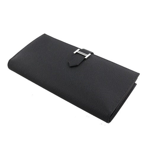 エルメス ベアンスフレ エプソン ブラック シルバー金具 G刻印 HERMES Bearn Soufflet