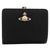 ヴィヴィアンウエストウッド がま口 二つ折り財布 レディース ブラック Vivienne Westwood 5115002XW S000B N402 BLACK 3D ORB