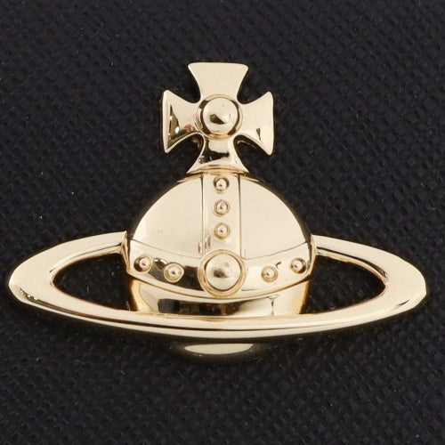 ヴィヴィアンウエストウッド がま口 二つ折り財布 レディース ブラック Vivienne Westwood 5115002XW S000B N402 BLACK 3D ORB