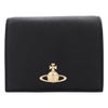 ヴィヴィアンウエストウッド 二つ折り財布 レディース ブラック Vivienne Westwood 51150030W S000B N402 BLACK 3D ORB