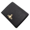 ヴィヴィアンウエストウッド 二つ折り財布 レディース ブラック Vivienne Westwood 51150030W S000B N402 BLACK 3D ORB