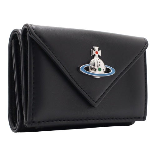 ヴィヴィアンウエストウッド 三つ折り財布 レディース ブラック Vivienne Westwood 51150009 L001L N403 BLACK