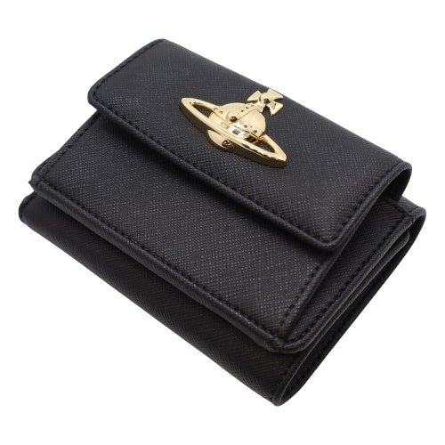 ヴィヴィアンウエストウッド 三つ折り財布 レディース ブラック Vivienne Westwood 5115002TW S000B N402 BLACK 3D ORB