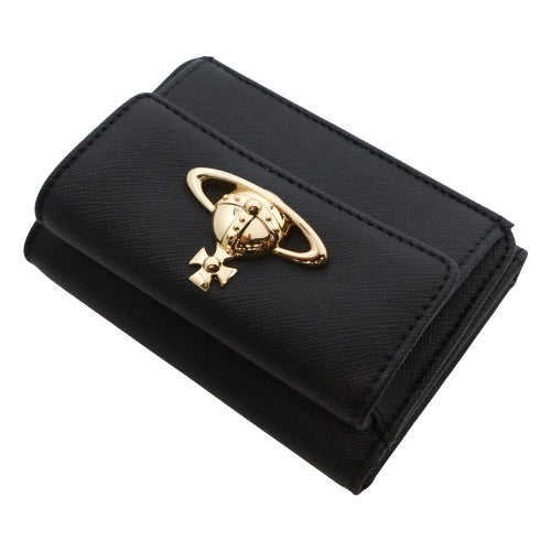 ヴィヴィアンウエストウッド 三つ折り財布 レディース ブラック Vivienne Westwood 5115002TW S000B N402 BLACK 3D ORB