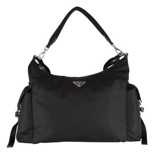 プラダ ハンドバッグ レディース カナパ CANAPA RICAMO ブラック PRADA