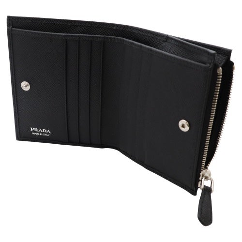 プラダ 二つ折り財布 レディース ブラック PRADA 1ML050 QHH F0632