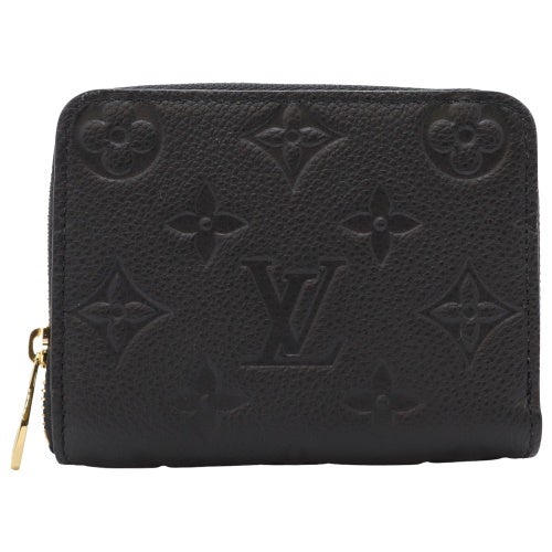ルイヴィトン コインケース モノグラムアンプラント ジッピー・コイン パース ブラック LOUIS VUITTON M28797 ノワール