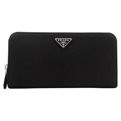 プラダ 長財布 レディース SAFFIANO TRIANGOLO ブラック PRADA 1ML506 QHH F0632 NERO 1
