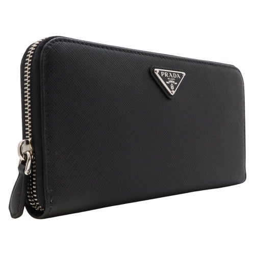 プラダ 長財布 レディース SAFFIANO TRIANGOLO ブラック PRADA 1ML506 QHH F0632 NERO 1