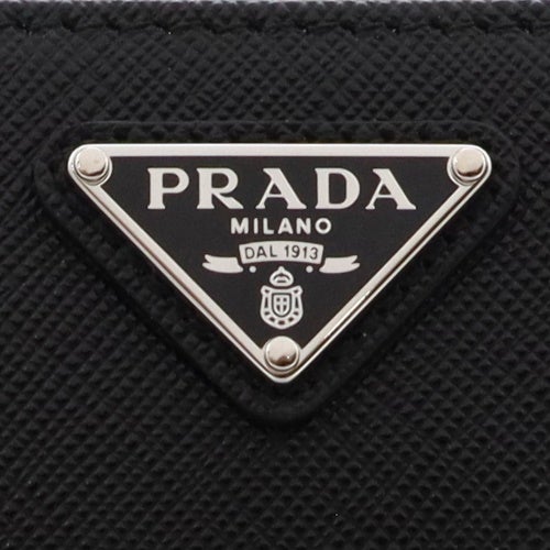 プラダ 長財布 レディース SAFFIANO TRIANGOLO ブラック PRADA 1ML506 QHH F0632 NERO 1
