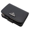 プラダ 二つ折り財布 レディース SAFFIANO TRIANGOLO ブラック PRADA 1ML018 QHH F0632 NERO 1