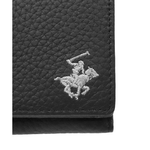 ビバリーヒルズ ポロクラブ 三つ折り財布 レディース ブラック BEVERLY HILLS POLO CLUB BHG-L1012