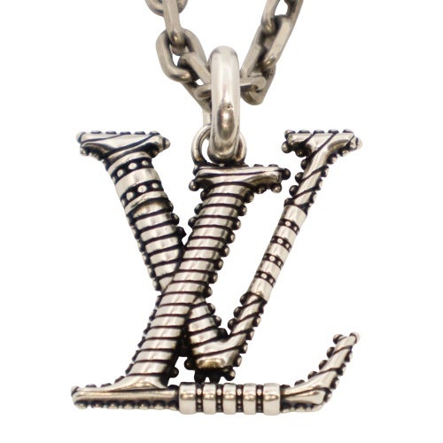 ルイヴィトン ネックレス ペンダント・LV ウィスパー シルバー LOUIS VUITTON M03649