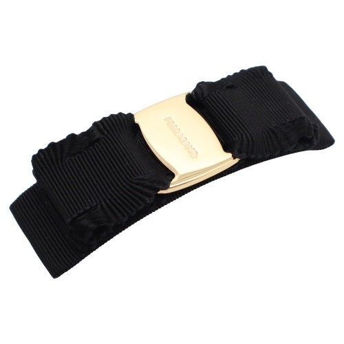 フェラガモ ヘアアクセサリー バレッタ レディース ブラック Salvatore Ferragamo 346972 662681 BLACK/GOLD