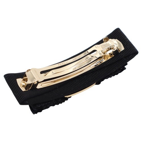 フェラガモ ヘアアクセサリー バレッタ レディース ブラック Salvatore Ferragamo 346972 662681 BLACK/GOLD