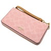 コーチ アウトレット 長財布 レディース ロング ジップ アラウンド ウォレット・キルティング ピンク COACH OUTLET CEC20 IMPO
