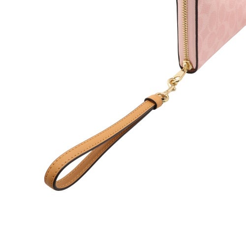 コーチ アウトレット 長財布 レディース ロング ジップ アラウンド ウォレット・キルティング ピンク COACH OUTLET CEC20 IMPO