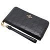 コーチ アウトレット 長財布 レディース ロング ジップ アラウンド ウォレット・キルティング ブラック COACH OUTLET CEL63 IMBLK