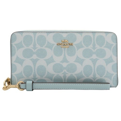 コーチ アウトレット 長財布 レディース ブルー COACH OUTLET CW778 IMXUM ライトブルー