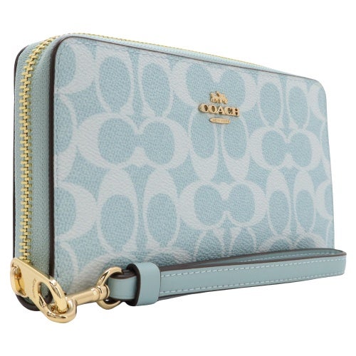 ❀新品未使用❀長財布COACH長財布 レザー❀ ❀水色✾CU158 ✾ コーチ アウトレット 長財布 レディース ブルー COACH OUTLET CW778