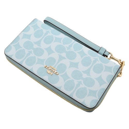 コーチ アウトレット 長財布 レディース ブルー COACH OUTLET CW778 IMXUM ライトブルー