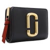 マークジェイコブス 二つ折り財布 レディース ザ スナップショット ミニ コンパクト ウォレット ブラック Marc Jacobs 2P6SMP021S01 002 BLACK MULTI