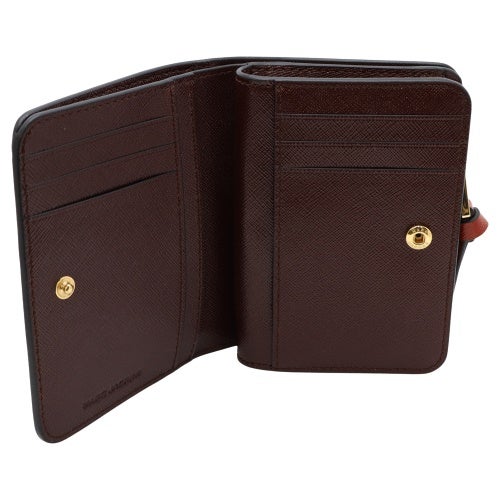 マークジェイコブス 二つ折り財布 レディース ザ スナップショット ミニ コンパクト ウォレット ブラック Marc Jacobs 2P6SMP021S01 002 BLACK MULTI