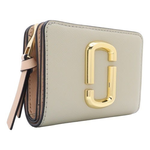 マークジェイコブス 二つ折り財布 レディース ザ スナップショット ミニ コンパクト ウォレット グレー Marc Jacobs 2P6SMP021S01 088 DUST MULTI