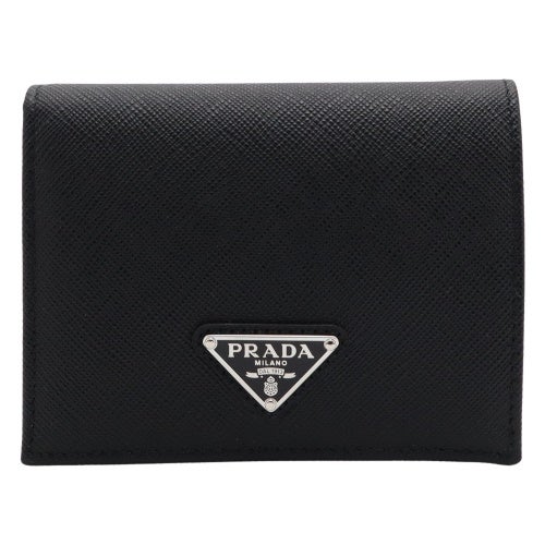 プラダ 二つ折り財布 レディース ブラック PRADA 1MV204 QHH F0632 NERO