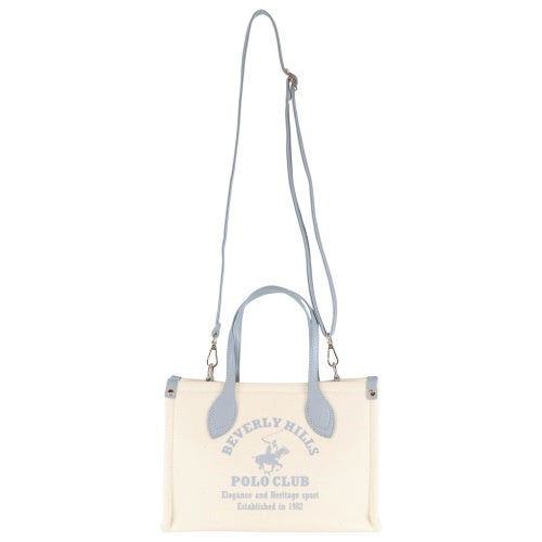 ビバリーヒルズポロクラブ トートバッグ レディース ブルー BEVERLY HILLS POLO CLUB BH2014N キナリ/ライトブル－