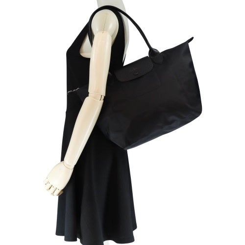 ロンシャン トートバッグ レディース LE PLIAGE ONE プリアージュワンショルダーM ブラック LONGCHAMP 2605 979 001 BLACK