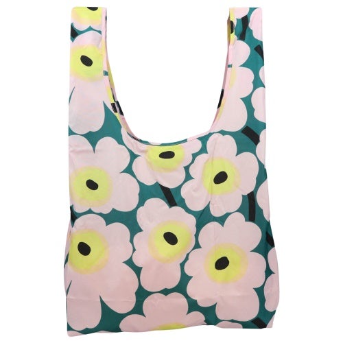 マリメッコ エコバッグ レディース Smart Bag ピンク marimekko 095570 246 GREEN/LIGHT PINK/YELLOW