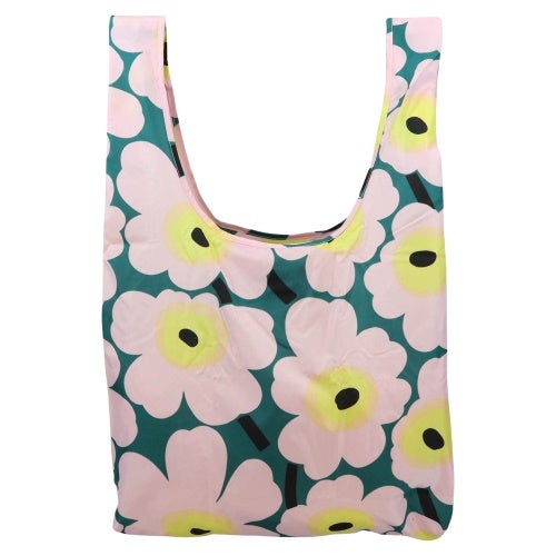 マリメッコ エコバッグ レディース Smart Bag ピンク marimekko 095570 246 GREEN/LIGHT PINK/YELLOW