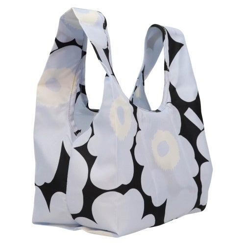 マリメッコ エコバッグ レディース Mini Smart Bag ブルー marimekko 095572 159 LIGHT BLUE/BLACK/OFF WHITE