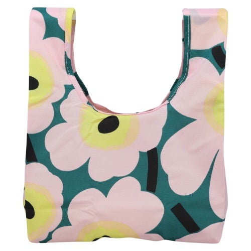 マリメッコ エコバッグ レディース Mini Smart Bag ピンク marimekko 095572 246 GREEN/LIGHT PINK/YELLOW