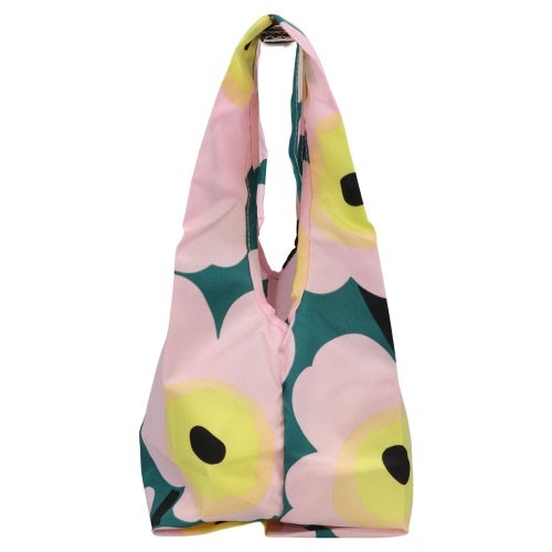 マリメッコ エコバッグ レディース Mini Smart Bag ピンク marimekko 095572 246 GREEN/LIGHT PINK/YELLOW