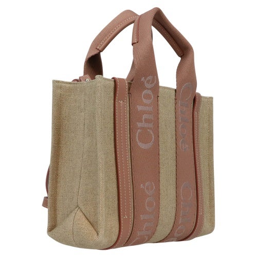 クロエ ハンドバッグ レディース WOODY LOGO スモール ブラウン CHLOE
