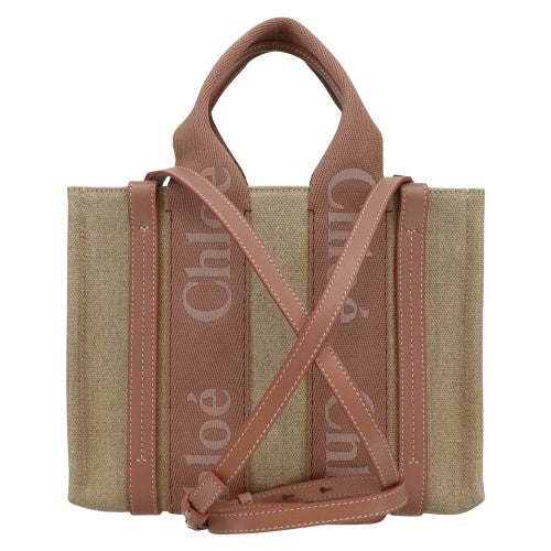クロエ ハンドバッグ レディース WOODY LOGO スモール ブラウン CHLOE