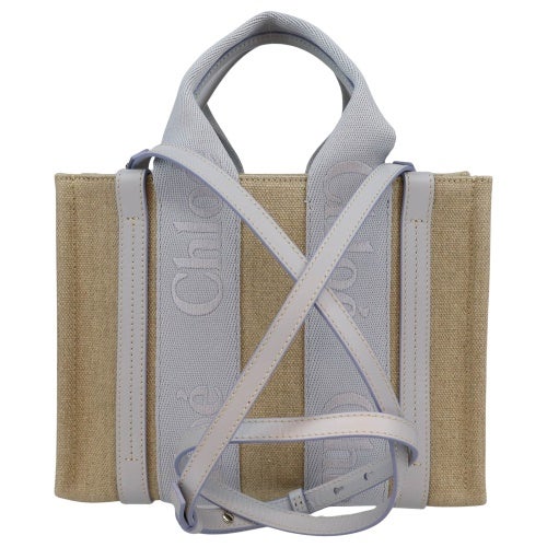 クロエ ハンドバッグ レディース WOODY LOGO スモール ブルー CHLOE