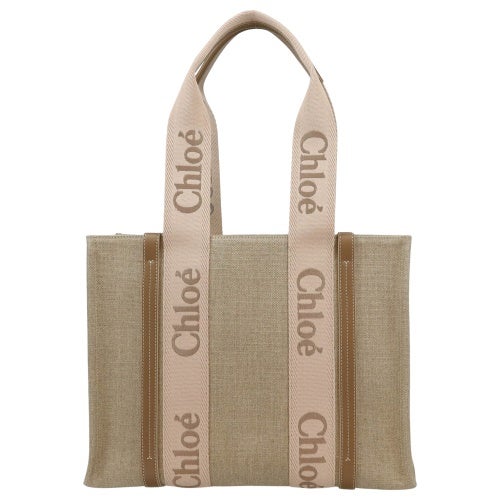 クロエ トートバッグ レディース WOODY MEDIUM TOTE ベージュ CHLOE