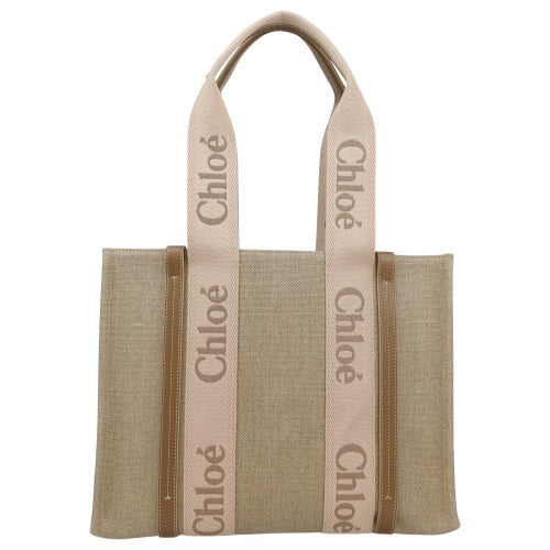 クロエ トートバッグ レディース WOODY MEDIUM TOTE ベージュ CHLOE