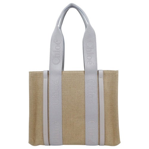 クロエ トートバッグ レディース WOODY MEDIUM TOTE ブルー CHLOE