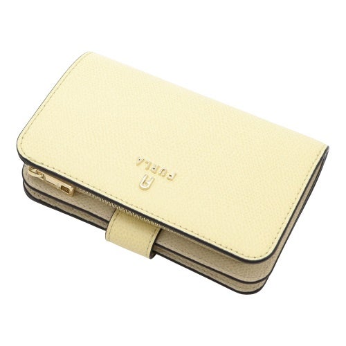 フルラ 二つ折り財布 レディース CAMELIA M COMPACT WALLET イエロー