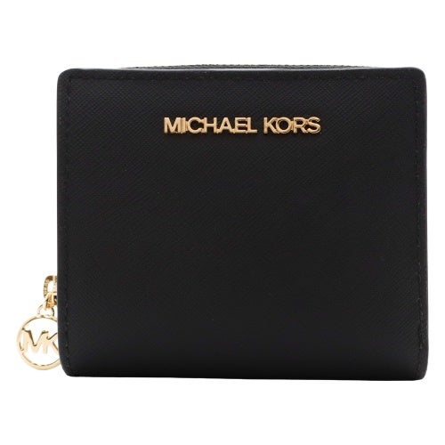 MICHAEL KORS ブラック 二つ折り財布 マイケルコース 二つ折り財布 レディース JET SET TRAVEL ブラック
