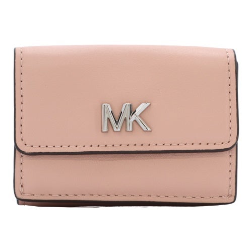 【美品】MICHAEL KORS 三つ折り財布 MKロゴ ピンク マイケルコース 三つ折り財布 レディース MK FACET トライフォールド