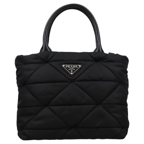 プラダ トートバッグ レディース TESSUTO QUILTING ブラック PRADA